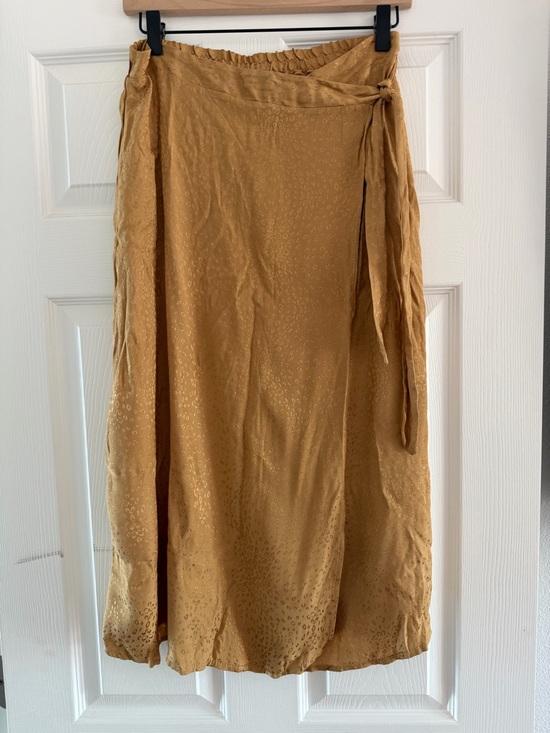 URBAN Romantics Dresses & Skirts - URBAN Romantics Golden Mustard Wrap Maxi Skirt with Side Tie